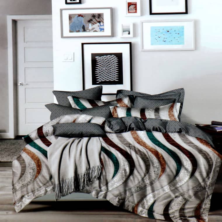 Jagmiva Designer Printed Cotton Double Bedsheet With Pilow Cover (90*100 inch)