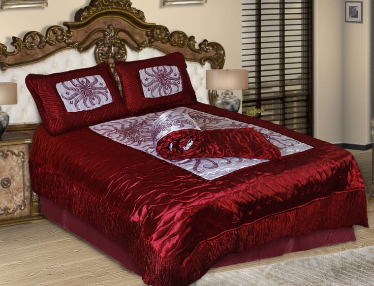 Royal Satin Mix Design Bedding Set